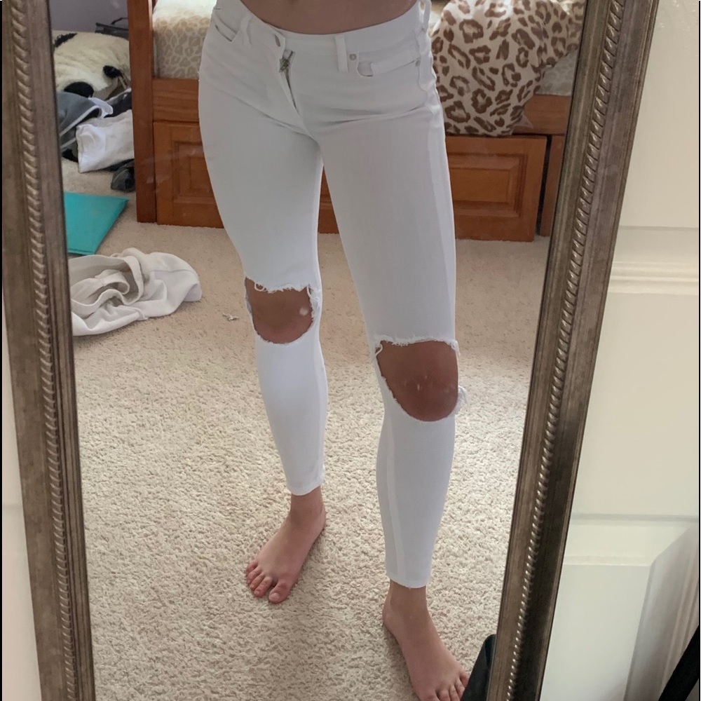 free people busted knee jeans